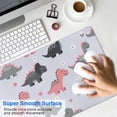 thumbnail image 4 of Long Mouse Pads for Desk,Cartoon Dinosaurs Flowers Pattern Desk Mats on Top Of Desks, Desk Mouse Pad Extra Large with 3mm Non-Slip Base and Stitched Edge for Gaming,Office,Work,Home 31.5"x11.8", 4 of 6