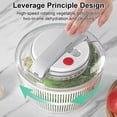 thumbnail image 3 of Large Salad Spinner with Lid Easy Press Vegetable Drainer Mixer for Kitchen Use Multifunctional Lettuce Dehydrator, 3 of 7