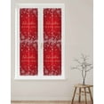 thumbnail image 2 of Red Christmas Snowflake Window Privacy Film Stained Glass Window Film Decorative Windows Cover Static Windows Cling for Glass Door Xmas Snowflake Winter Stickers for Bathroom 17.7"x78.7", 2 of 7