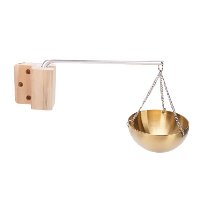 Bol à Huiles Essentielles Bol Doré en Acier Inoxydable 12CM Diffuseur de Parfum Rond Porte-Gobelet pour Sauna et Spa