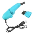 thumbnail image 3 of Unatoiry Compact Tabletop Dust Sweeper Dust Collector Brush for Car PC Camera Pet Hairs Powerful and Convenient Sky Blue 10x4x4cm 1Set, 3 of 6