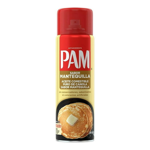 Aceite en aerosol Pam antiadherente sabor mantequilla 141 g