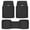 Black, variant on Motor Trend FlexTough Plus-2 Piece Front Car Floor Mats- Black Contour Liners-Deep Dish Heavy Duty Rubber Floor Mats for Car SUV Truck & Van-All Weather Protection, Universal Trim to Fit