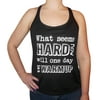 Zone Apparel Womens Warmup Activewear Racerback Tank Top - Exercise Saying Shirt