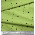 thumbnail image 1 of Soimoi Green Georgette Viscose Fabric Butidar Jamdani Fabric Prints By Yard 42 Inch Wide, 1 of 2