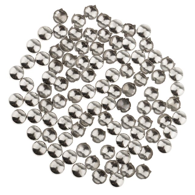100pcs cúpula redonda clavos remaches manchas para ropa sombrero bolsa artesanal plata SM SunniMix Spike Rivet Studs Spots