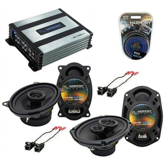 Harmony Chevy Impala SS 1994-1996 HA-R69 6x9" 450W, HA-R46 4x6" 120W & 800W Amp