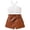 White, variant on Vedolay Girl Shorts Tracksuit Girl Summer Clothes Sleeveless Ribbed Tops   Shorts Set 2PCS Girls Casual Outfits,White 5-6 Years