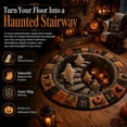thumbnail image 3 of 3D Haunted Staircase Round Rug, Optical Illusion Halloween Carpet for Living Room Entryway, Non Slip Mat, 3 of 7