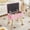 Pink, variant on Alessing Vanity Stool Chair Ottoman with Storage, Sherpa Vanity Chair for Makeup Room, Rectangle Vanity Stools with Metal Legs, Soft Makeup Stool Footrest Footstools for Bedroom Living Room, Black