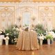 thumbnail image 1 of Partydelight Mantel De Lentejuelas Redondo Para Mesa De 90 Pulgadas, Color Dorado Claro, 1 of 3