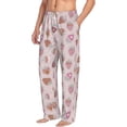 thumbnail image 6 of Logiee Strawberry Cake Print Pajama Pants for Men,Men’s Pajama Bottoms,Mens PJ Pants with Pockets & Button Fly-Small, 6 of 6