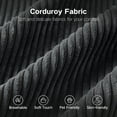thumbnail image 4 of 108” Modern L-Shaped Sofa for Living Room, Modular Sectional Sofa with Deep Seat, Oversized 3-Seater Couch with L-Shaped Chaise, No Assembly Required (Left-Facing Chaise, Dark Grey), 4 of 7
