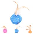 thumbnail image 2 of Cat Feather Ball Funny Interactive Training Cat Teaser Ball Cat Feather Toy, 2 of 9