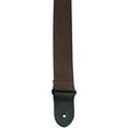thumbnail image 2 of Perri's Leathers 2" Basic Cotton Guitar Strap with Leather Ends, Brown, 2 of 2