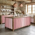 thumbnail image 4 of Pink Ombre Cabinet Curtains 35" W x 35" L, Pastel Pink Wood Grain Stripes Rustic Country Romantic Under-Desk Privacy Dust Proof Drape Dishwasher Curtain Sink Skirt for Kitchen Closet Bathroom Laundry, 4 of 9