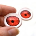 thumbnail image 2 of High Dome Sinister Red Vampire Demon Zombie Glass Eyes, 2 of 4