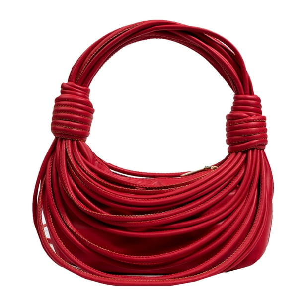 Bolsos personalizados con diseño de cordón de espagueti para mujer, modernos bolsos cruzados de un solo hombro