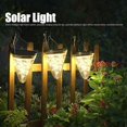thumbnail image 3 of Luz colgante LED solar, luz solar suspendida para jardín, paisaje de patio al aire libre, 11 Feliz Sencillez, 3 of 5