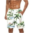 thumbnail image 2 of cllios Mens Shorts Clearance Men's Swim Trunks 9 Inch Quick Dry Bathing Suit Big and Tall Hawaiian Swimsuits Tropical Beach Shorts with Pockets, 2 of 5