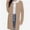 Beige, variant on Women's Open Front Coatigan Sweater Long Sleeve Casual Knit Lapel Cardigan Coat with Pockets