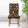 thumbnail image 3 of COEQINE Dining Room Chair Slipcovers Set of 1, Stretchable Universal Fit Chair Protector Polyester Spandex Machine Washable Covers for Dining Room, Hotel, Ceremony, Mushroom Snail Butterfly Leaf, 3 of 7