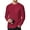 Red, variant on GENTS BLISS Long Sleeve Men Shirts Crew Neck Waffle Shirts for Men Lightweight Men T shirts with Pocket