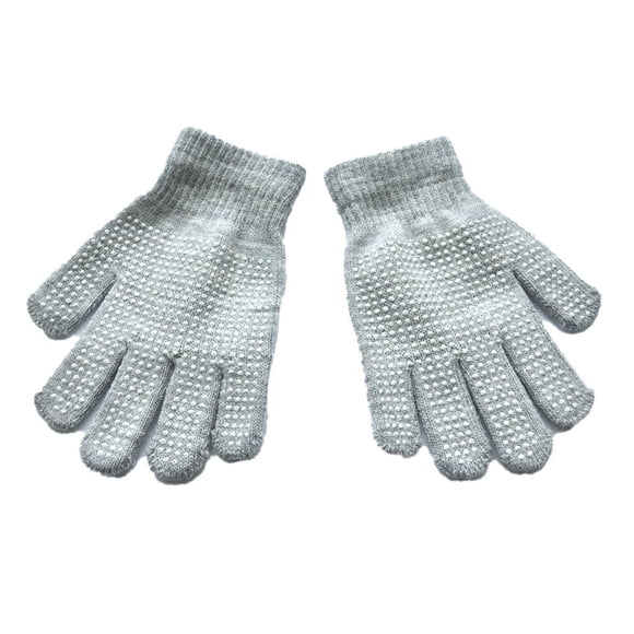 Qarigey 1 par de guantes para niños pequeños, accesorio de ropa de Color sólido para exteriores, guante deportivo antideslizante con puntos Type3 NO3