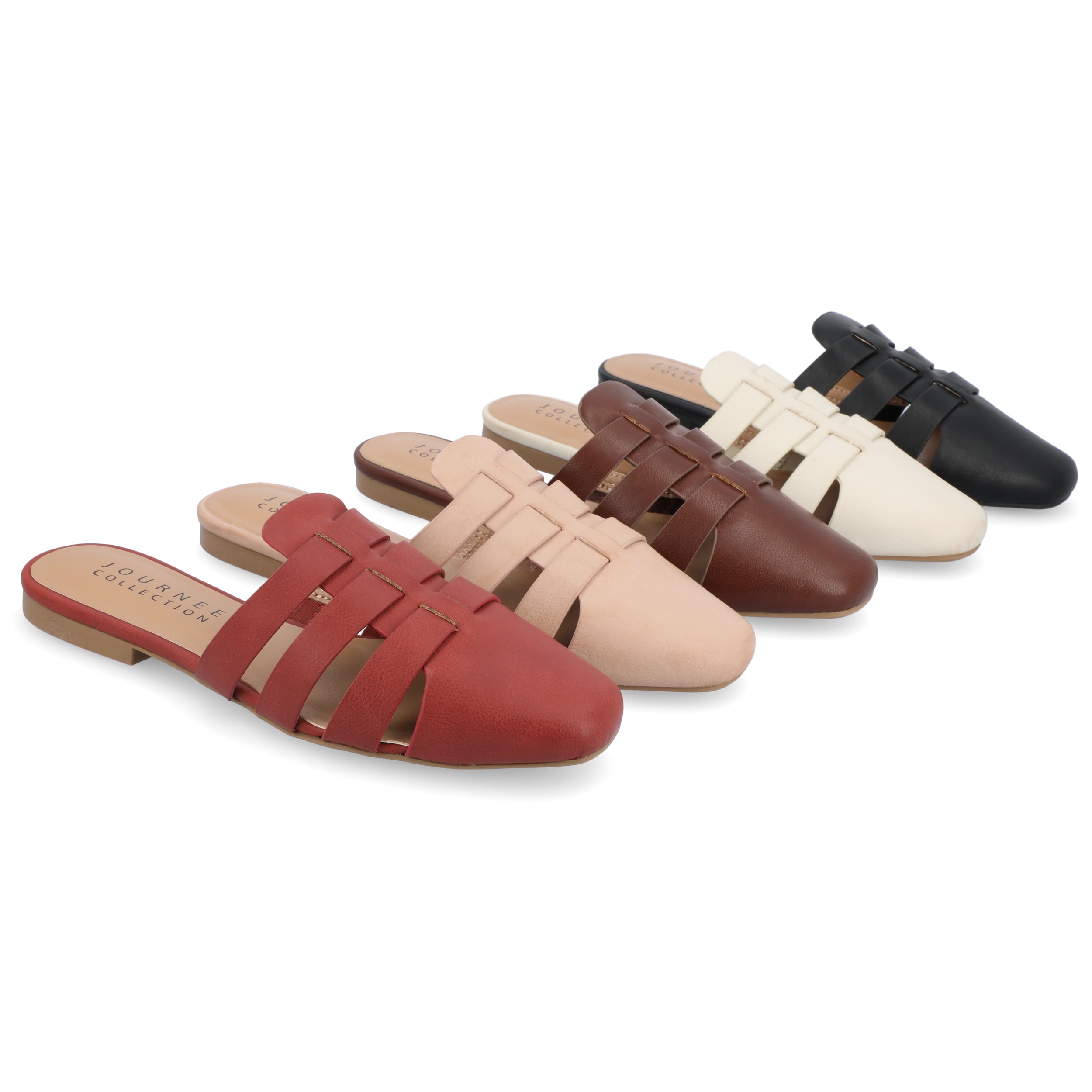 Journee Collection Womens Jazybell Tru Comfort Foam Slip On Mules Flats