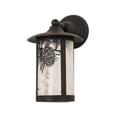 thumbnail image 2 of Meyda Tiffany 160585 Fulton 14" Tall Wall Sconce - Black, 2 of 6