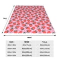 thumbnail image 3 of Fotbe Strawberry Manta de Franela Acolchonada con Estampado, Súper Suave y Esponjosa, Extra Grande para Sofá, Cama, Uso Todo el Año-80"x60", 3 of 7