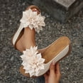 thumbnail image 2 of Msgweeeg Woman Shoes Women Sandals Comfortable Women's Fashion Casual Summer Style Solid Color Fish Mouth Thick Bottom Wedge Slippers for Summer & Beach, 2 of 10