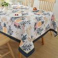 thumbnail image 7 of SASTYBALE Summer Tablecloth for Rectangle Tables, Wrinkle Resistant Floral Table Cloth with Pineapple Pattern, Spill Proof Polyester Table Cover for Indoor Outdoor Patio (Rectangle, 52" x 70"), 7 of 7