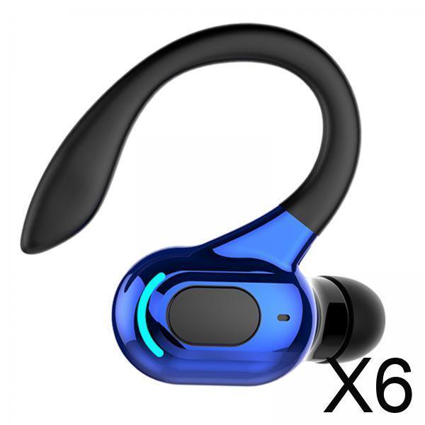 6xAuriculares Inalámbricos IPX4 Reducción De Ruido Estéreo Impermeable Para Correr Negro Y Azul
