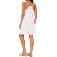 thumbnail image 3 of Womens Nightgown Sleeveless Spaghetti Strap Sleepdress Racerback Lingerie Chemise Night Shirt with Pockets XXX-Large Hearts, 3 of 6