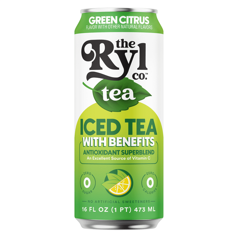 Ryl Iced Green Tea Citrus, Zero Sugar, 16 fl oz, 6 Pack photo 2