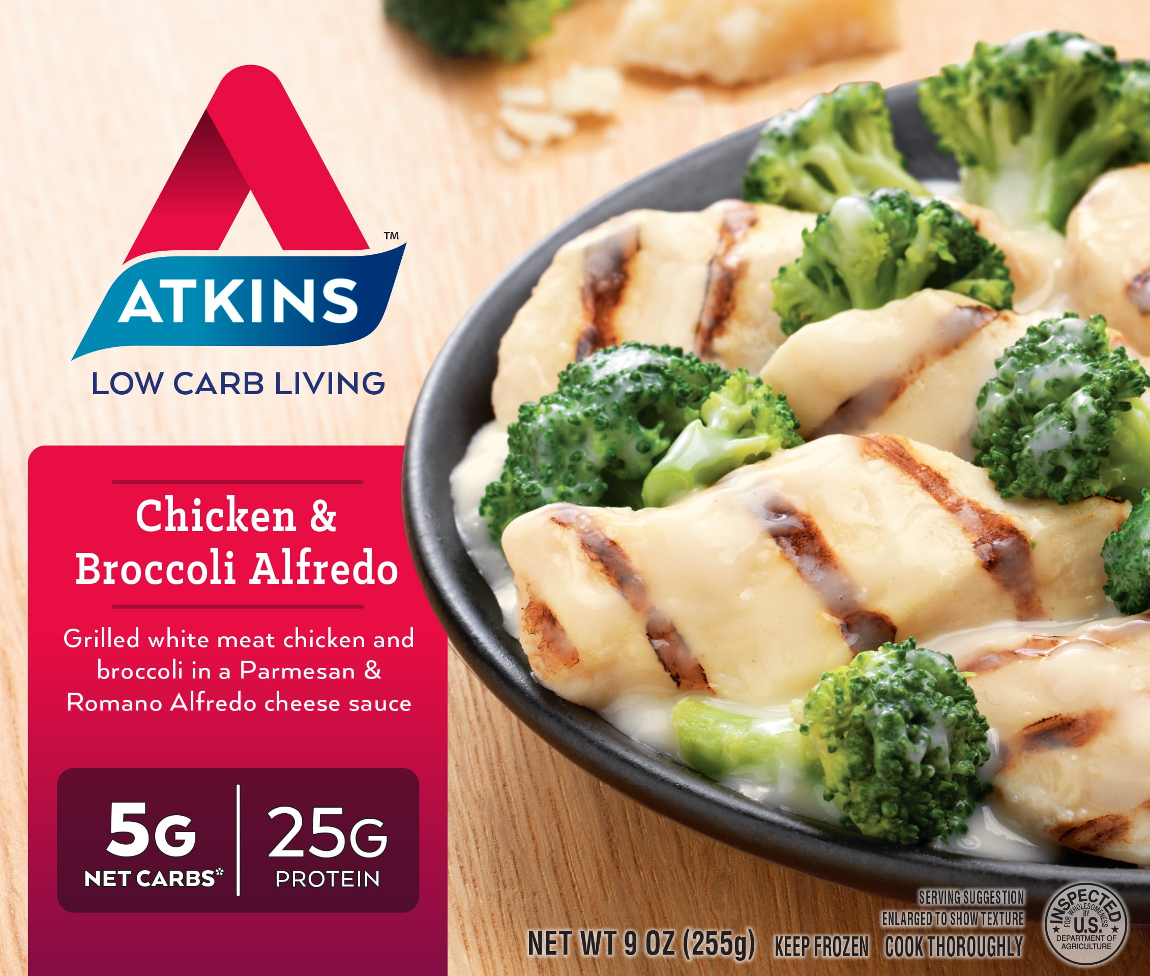 Atkins Chicken and Broccoli Alfredo 9 Oz. (Frozen)