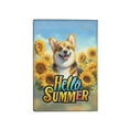 thumbnail image 2 of Corgi Hello Summer Sunshine Sunflowers Spring Retro Vintage Travel Passport Wallet Welsh Corgi Dog Lover Gifts Idea PU Leather Passport Holder Cover - 00008, 2 of 5