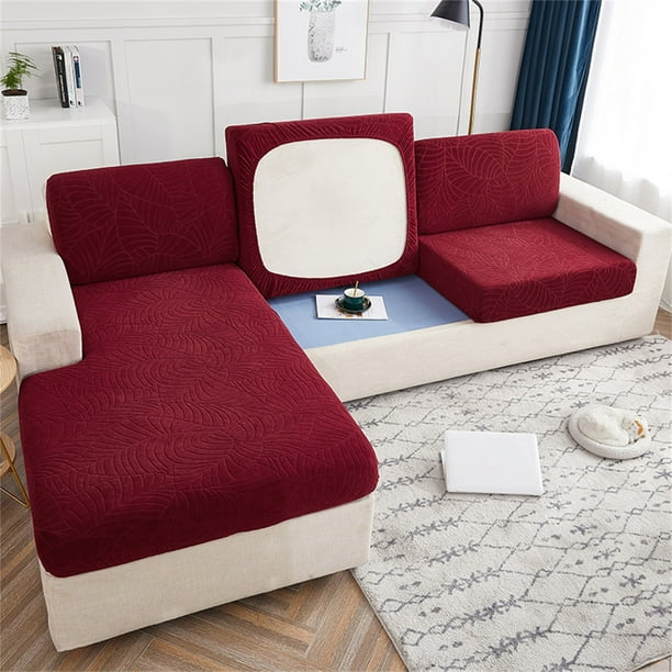 Xihbxyly Funda de Sofá con Cojín, Tejido Elástico, Resistente a Las Manchas y Fácil de Limpiar, Protección Cómoda, Accesorio para Sofá de Salón, Varios Tamaños Disponibles, Cobertura de Una Sola Piez