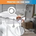 thumbnail image 3 of ARTSLION Shower Curtain Navy Blue Geometric Water Repellent Shower Curtain Set, With Hooks，Machine Washable, Modern Decorative Polyester Cloth Shower Curtains For Bathroom,72X84,White Marble, 3 of 6