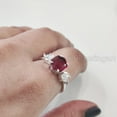 thumbnail image 6 of Hexagon Ruby Ring, 925 Sterling Silver, Marquise CZ Ring, Women Ring, Hydro Ruby Ring, July Birthstone, Christmas, Thanksgiving, Tiny Dainty Ring, Handmade, Statement Jewelry, Anniversary, 6 of 8