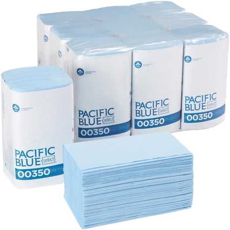 Interstate, GPC00350, Interstate 2-Ply Blue Windshield Towels, 2250 / Carton, Blue