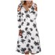 thumbnail image 1 of El vestido estampado sexy de bolsillo con cuello en V suelto casual de talla grande de invierno para mujer de la moda Fridja  yut5510, 1 of 5
