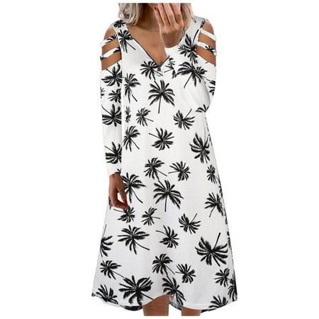 

Juebong The Fashion Women s Winter Plus Size Casual Loose V Neck Pocket Sexy Printed Dress