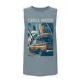 thumbnail image 4 of Wonder Nation, Boys' & Big Boys Graphic Core Tank Top, Chill Mode, Sizes 4-16 Husky, 4 of 5