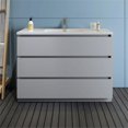 thumbnail image 3 of Fresca Fcb9348-I Lazzaro 48" Free Standing Single Basin Vanity Set - Grey, 3 of 8