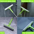 thumbnail image 5 of 2 in 1 Window Cleaner Shower Squeegee with 12" Durable Squeegee,57.8" Long Handle,160°Rotatable Window Squeegee(green), 5 of 5