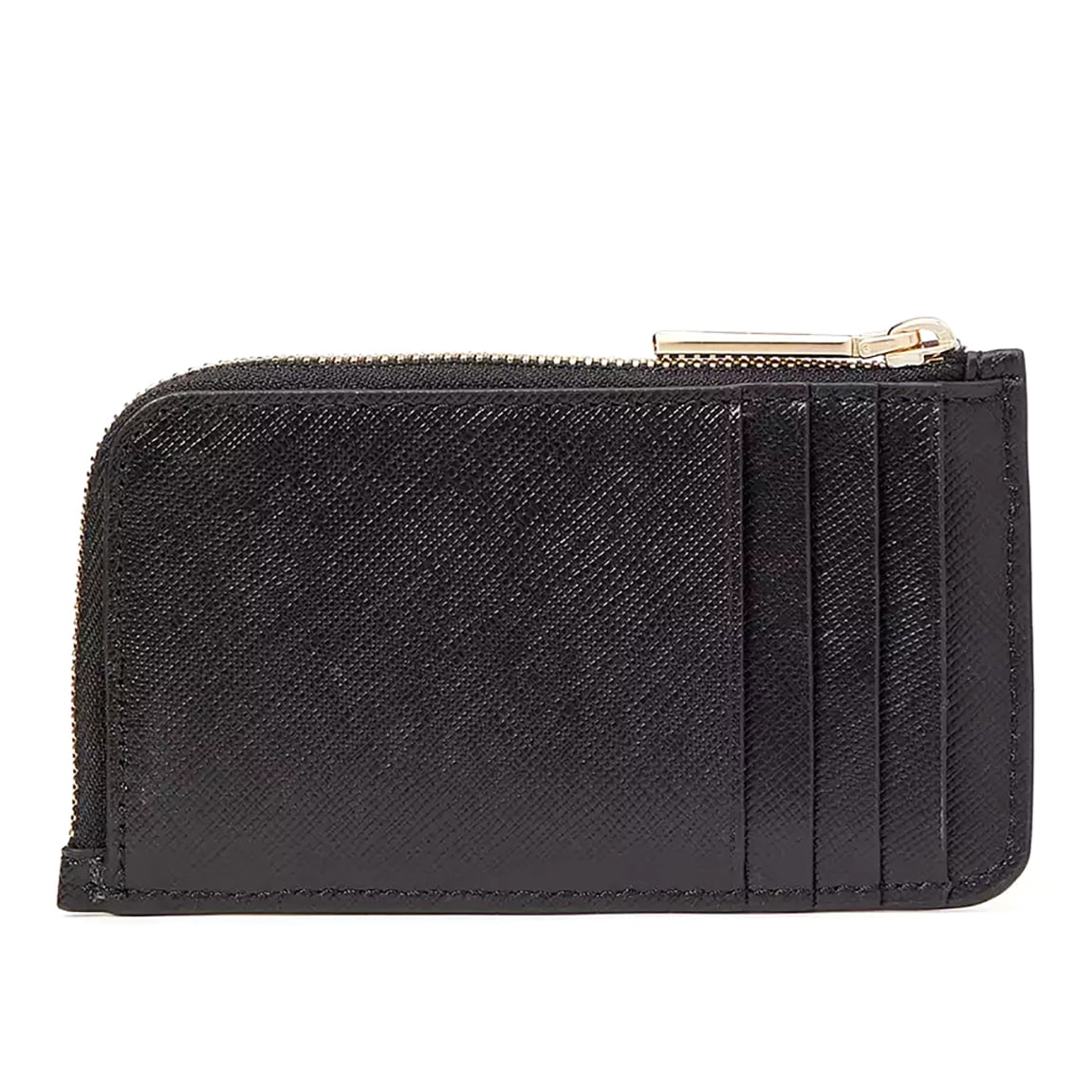 Kate Spade New York Women's Madison Small Top Zip Leather Card Holder (Black)