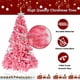 thumbnail image 4 of Árbol de Navidad artificial Bonnlo Pink de 6 pies con 1600 puntas de rama, 4 of 6