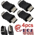 thumbnail image 2 of 4PCS Firewire IEEE 1394 6 Pin Female F to USB M Male Adaptor Converter NEW, 2 of 8